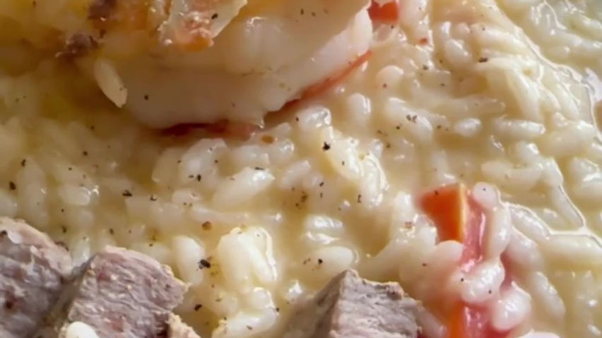 Risotto mit Surf & Turf